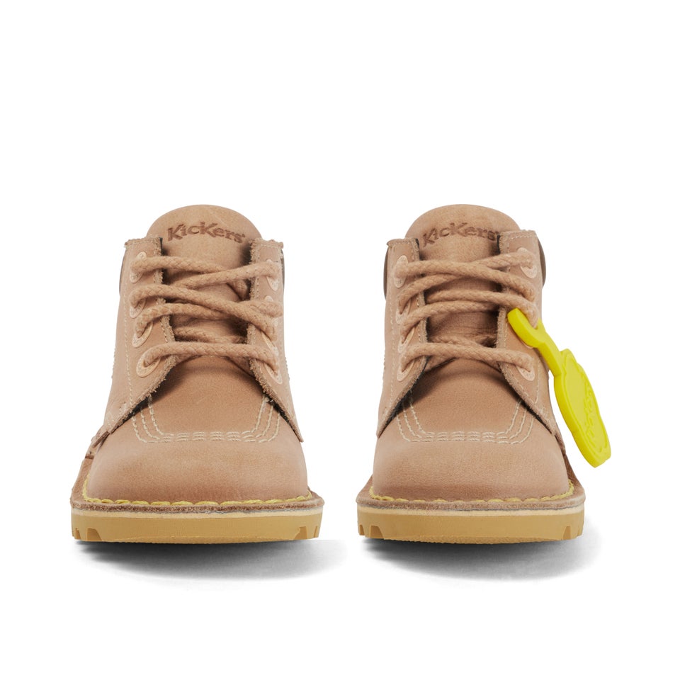 Infant Boys Kick Hi Roll Leather Light Tan