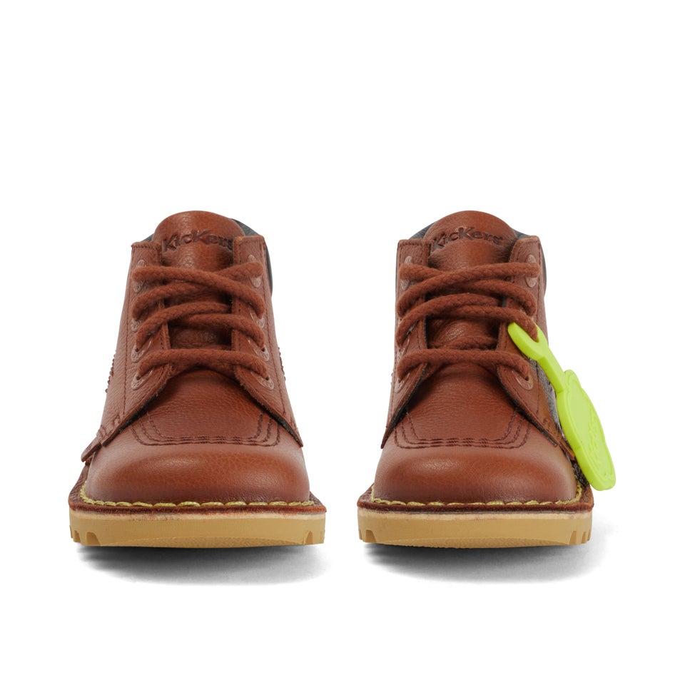 Infant Boys Kick Hi Roll Leather Tan