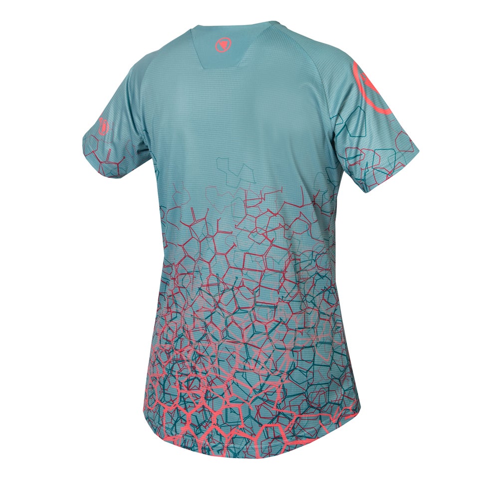 Women's SingleTrack Print Tee LTD - Berry