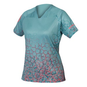 Women's SingleTrack Print Tee LTD - Berry - XL