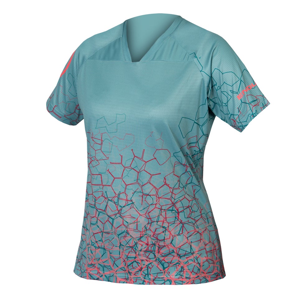 Women's SingleTrack Print Tee LTD - Berry