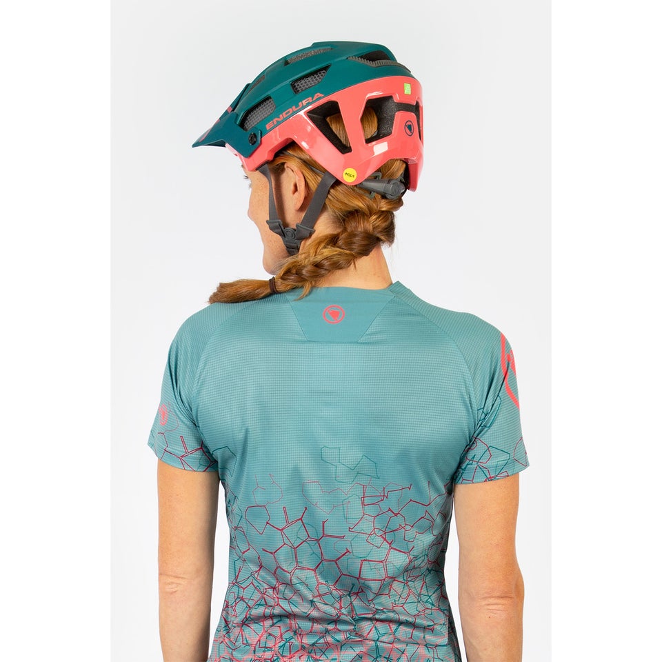 Women's SingleTrack Print Tee LTD - Berry