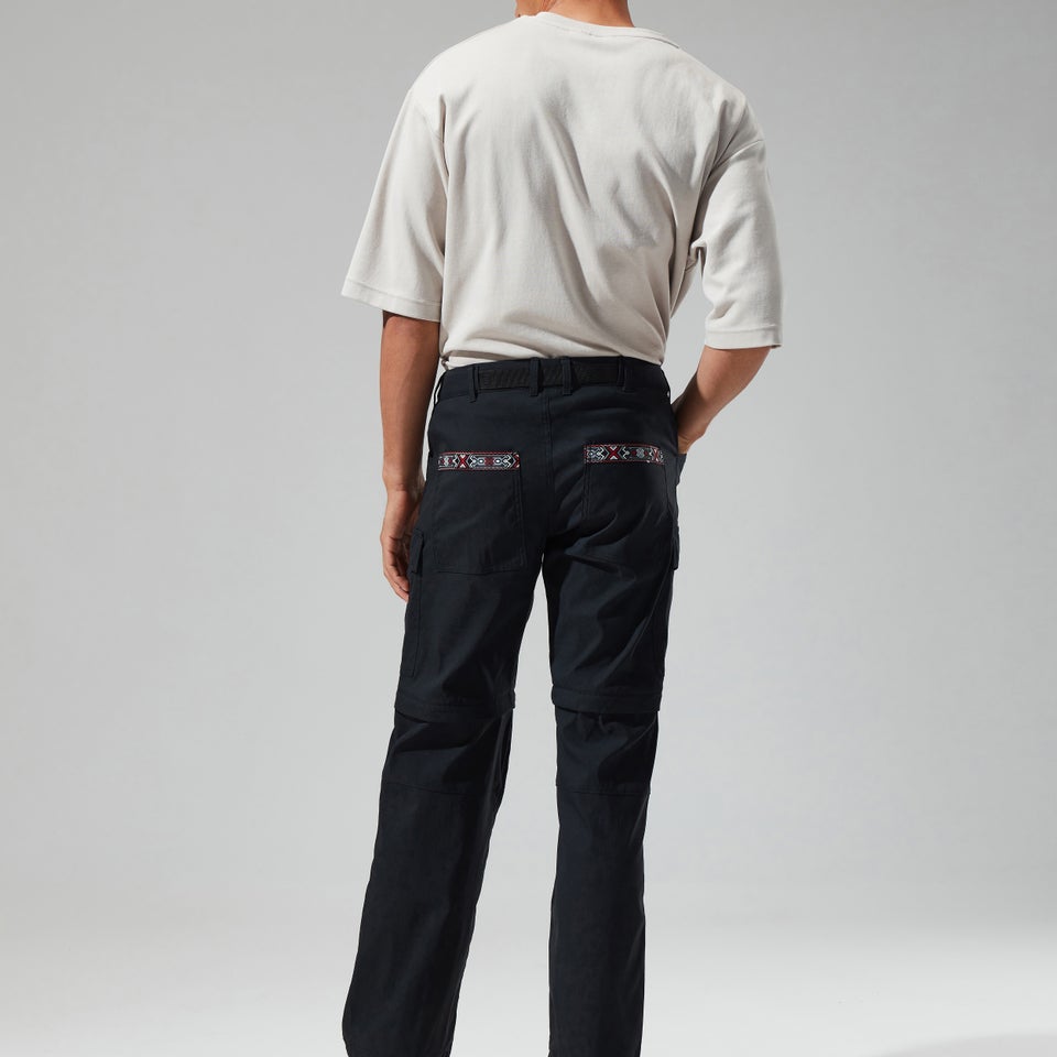 Unisex Dolpa Zip Off Cargo Pant - Black