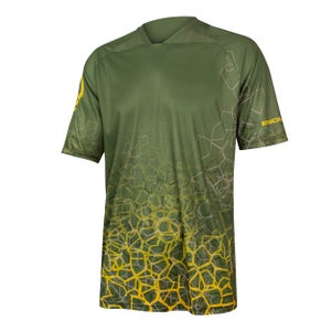 SingleTrack Print Tee LTD - Olive Green - XXL