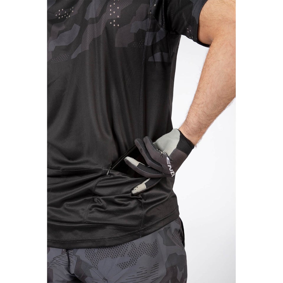 Herren Hummvee Ray Trikot (kurzarm) - Schwarz