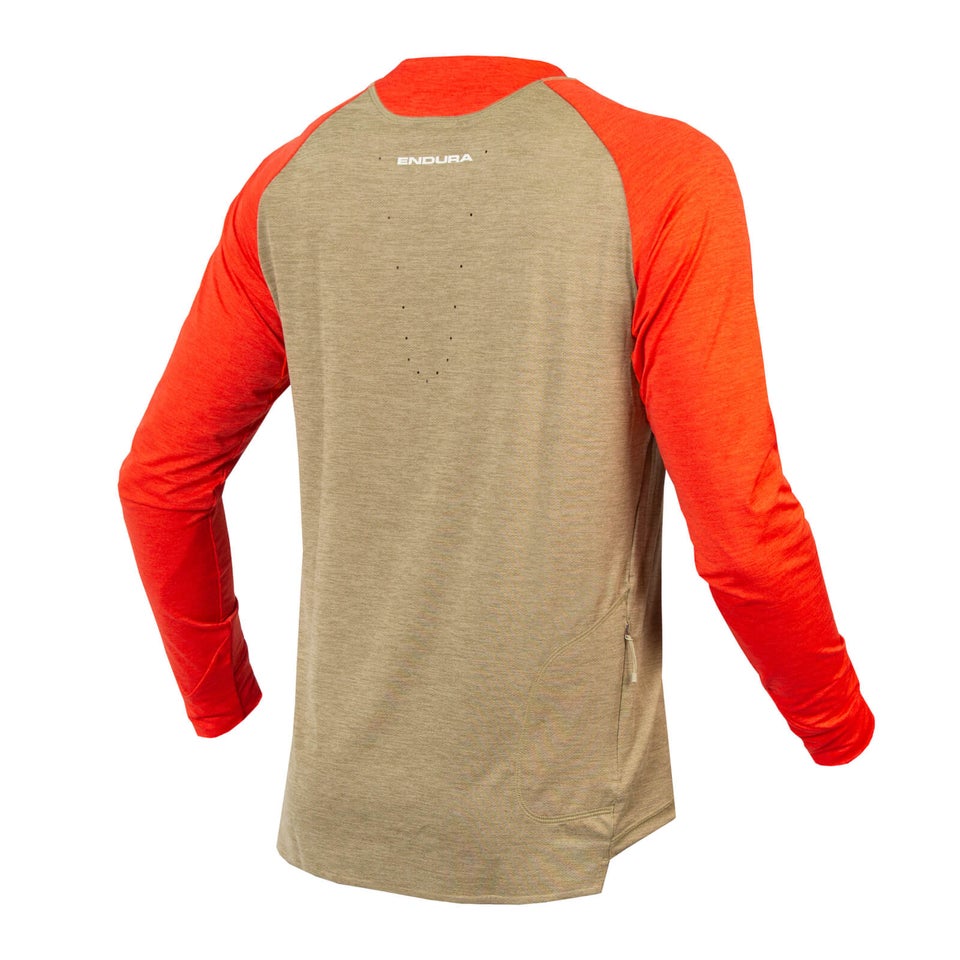 Men's SingleTrack L/S Jersey - Mushroom