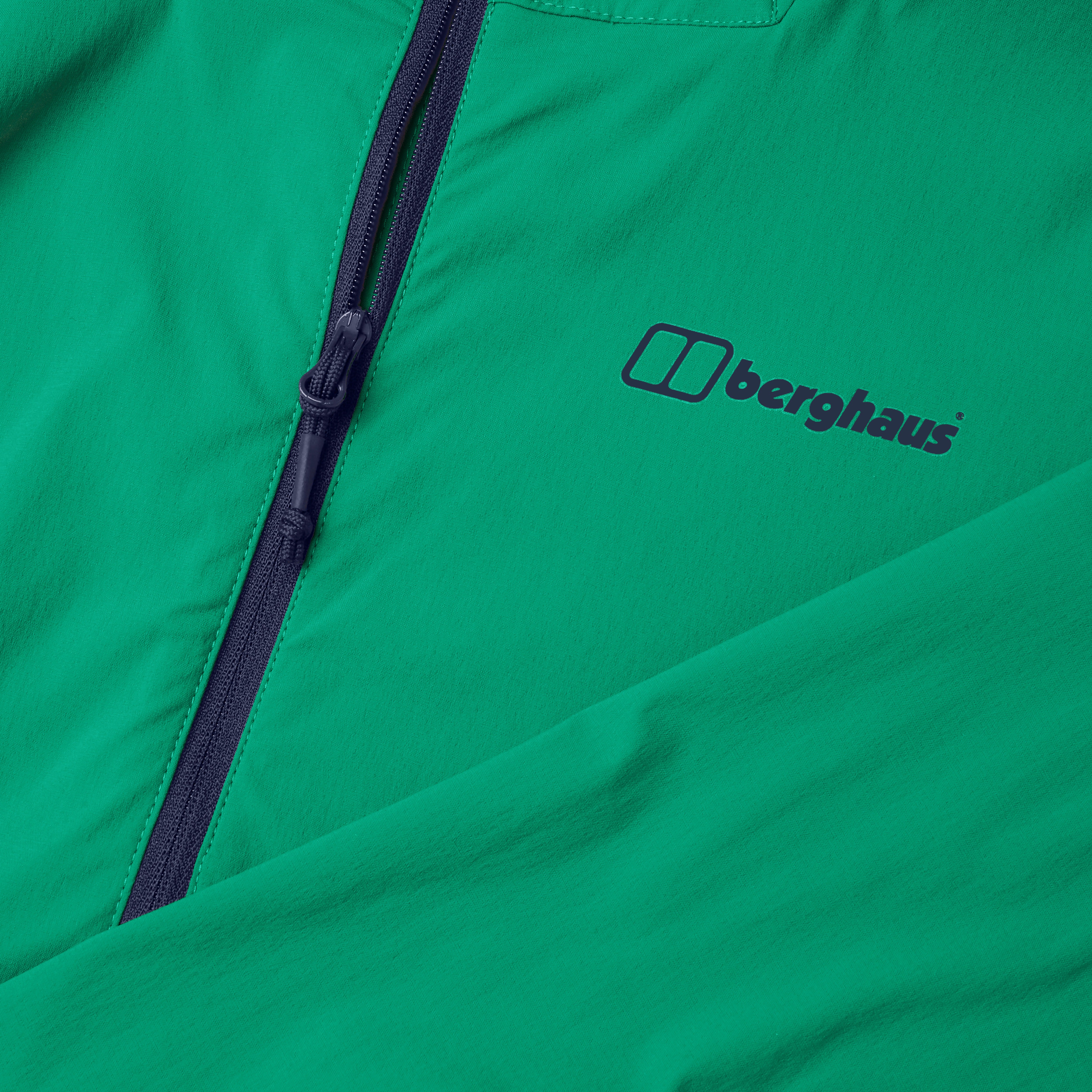 Men's Theran Softshell Hooded Half Zip Jacket - Green