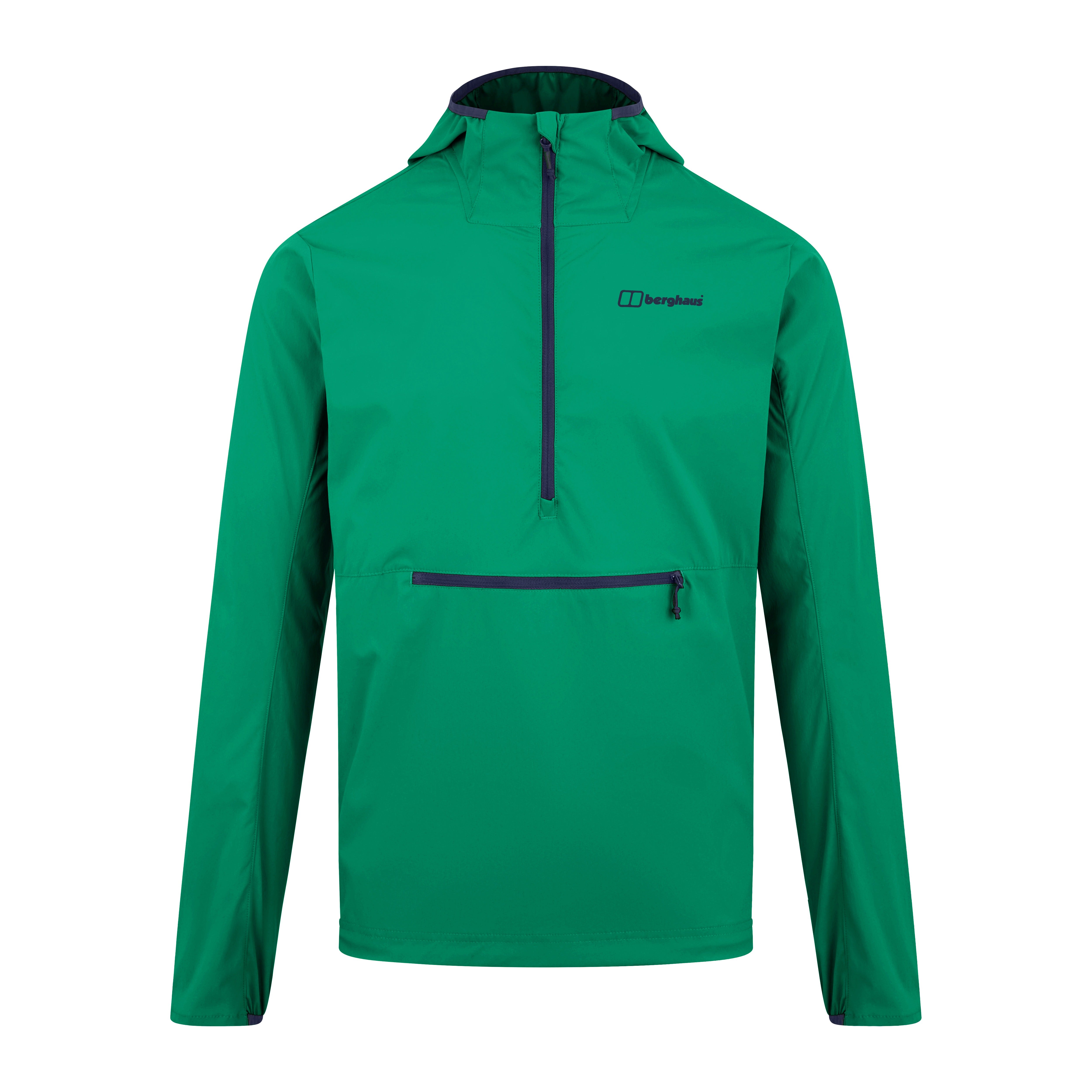 Men's Theran Softshell Hooded Half Zip Jacket - Green
