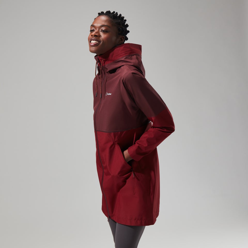 Women's Rothley Gore-Tex Jacket - Dark Red/Dark Brown