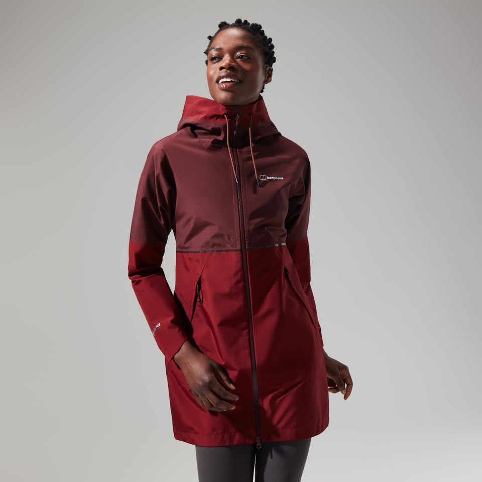 Women's Rothley Gore-Tex Jacket - Dark Red/Dark Brown