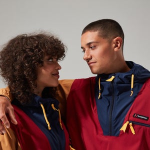 Unisex Wind Shirt 90 Half Zip - Dark Red / Brown