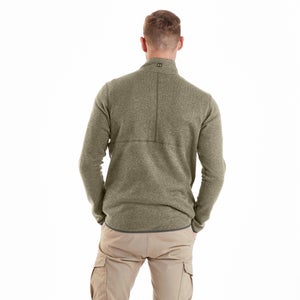 Men's Carnell Half Zip Fleece - Light Green / Grey