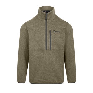 Men's Carnell Half Zip Fleece - Light Green / Grey