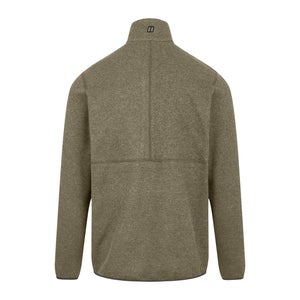 Men's Carnell Half Zip Fleece - Light Green / Grey