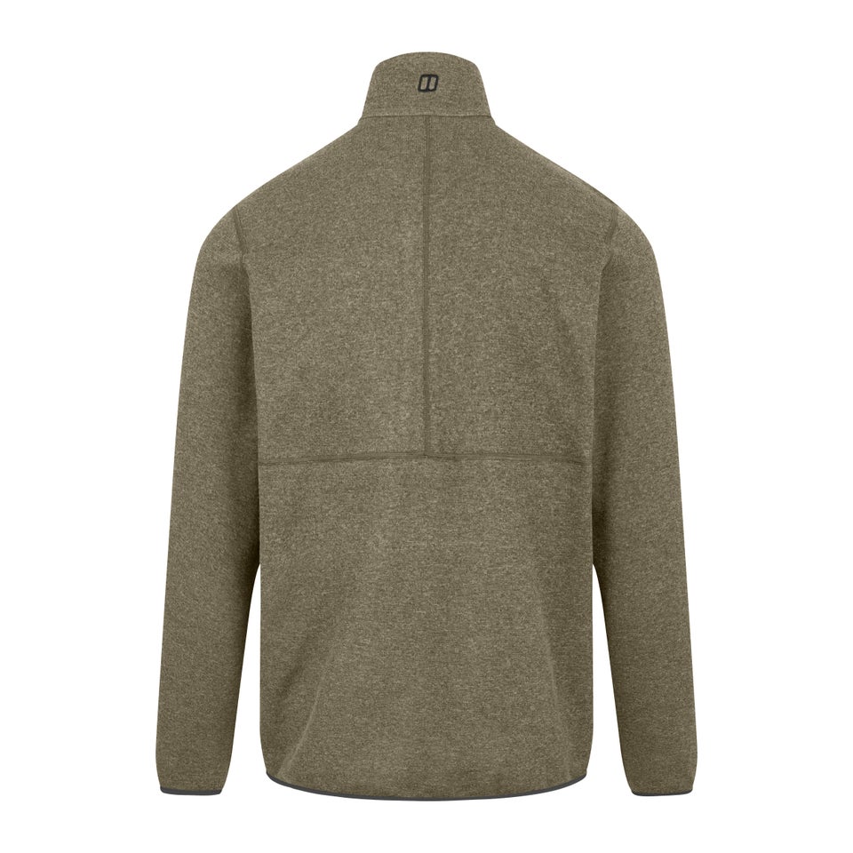 Men's Carnell Half Zip Fleece - Light Green / Grey