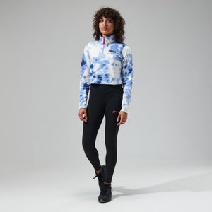 Women's Prism Crop Half Zip Fleece - Light Purple / White