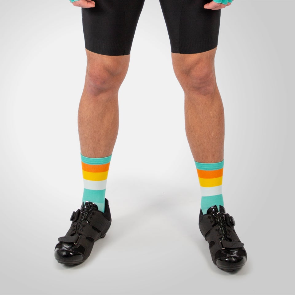 Unisex Bandwidth Socks - Aqua