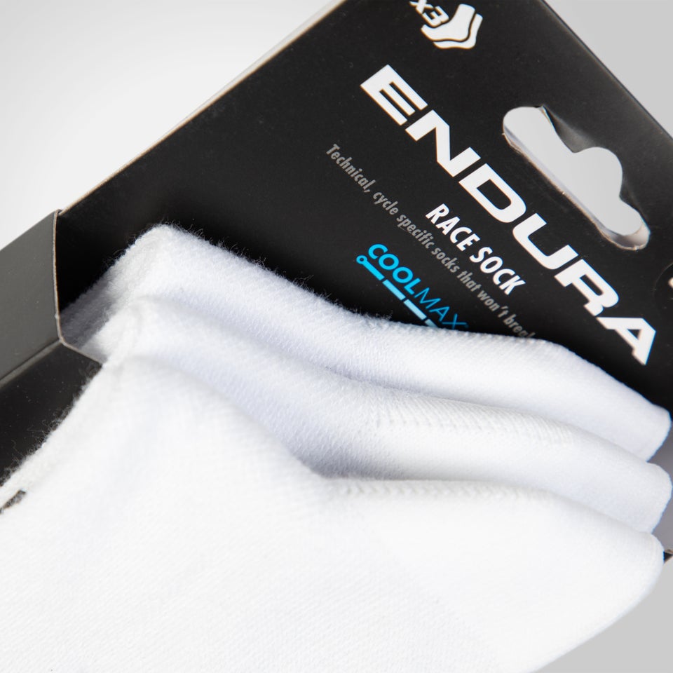 COOLMAX® Stripe Socks Triple Pack - White