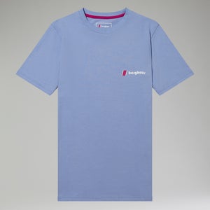 Unisex Organic Heritage Front & Back Logo Tee - Purple