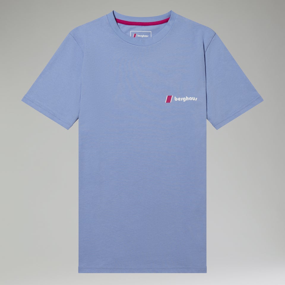 Unisex Organic Heritage Front & Back Logo Tee - Purple