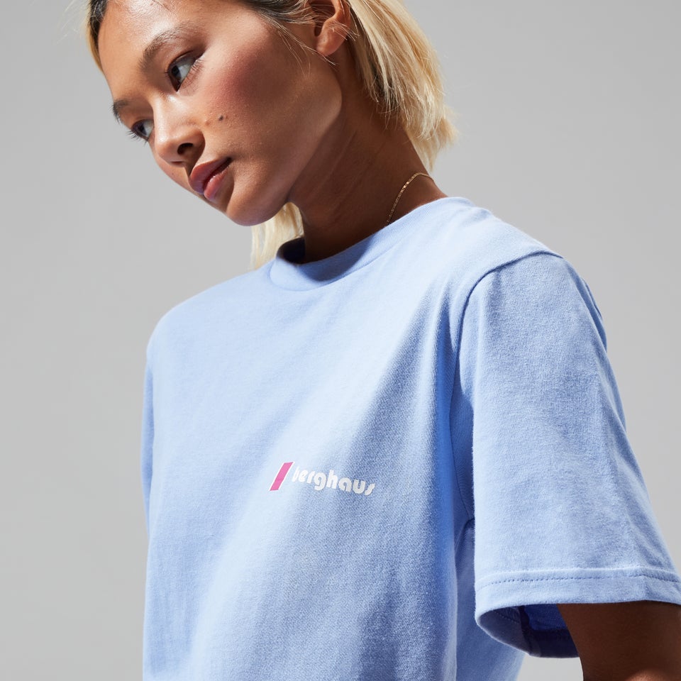 Unisex Organic Heritage Front & Back Logo Tee - Purple