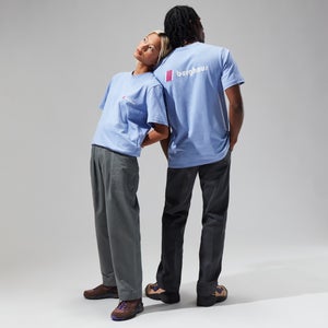 Unisex Organic Heritage Front & Back Logo Tee - Purple