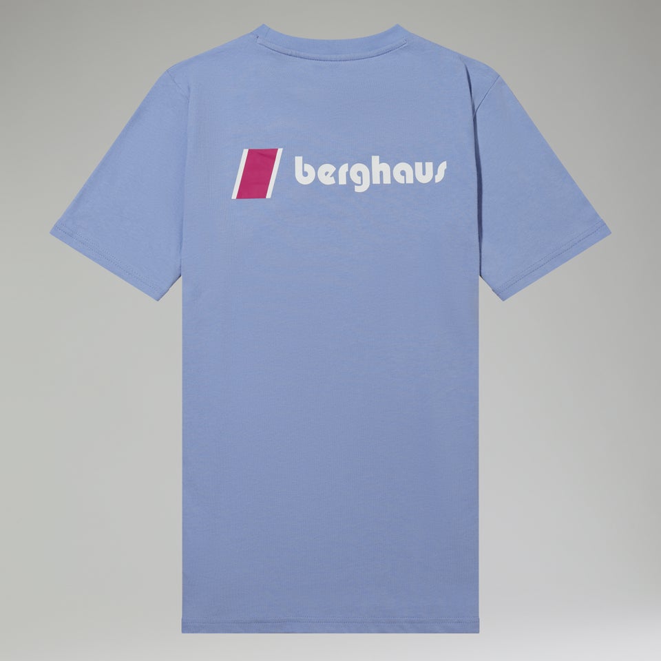 Unisex Organic Heritage Front & Back Logo Tee - Purple