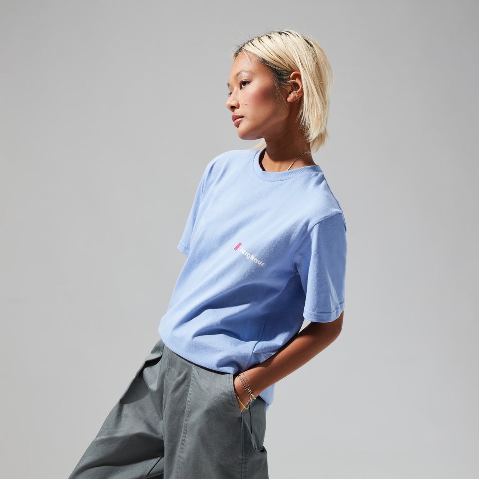 Unisex Organic Heritage Front & Back Logo Tee - Purple