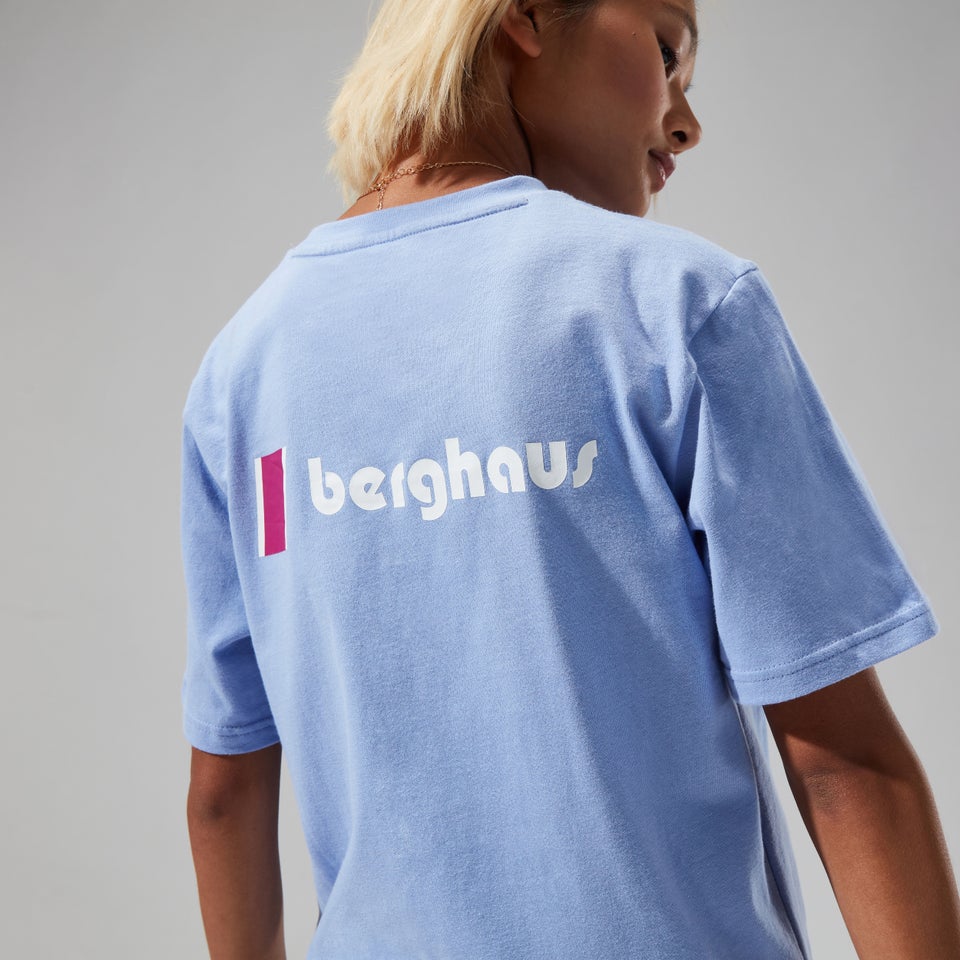 Unisex Organic Heritage Front & Back Logo Tee - Purple