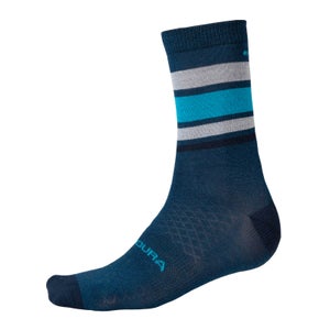 BaaBaa Merino Stripe Socken für Herren - Blaubeere