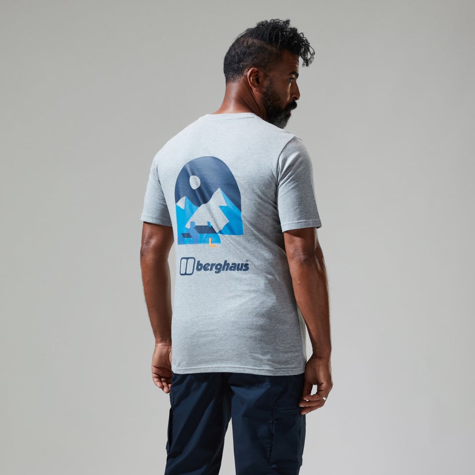 Etive Mor Mtn Short Sleeve T-Shirt für Herren - Dunkelgrau