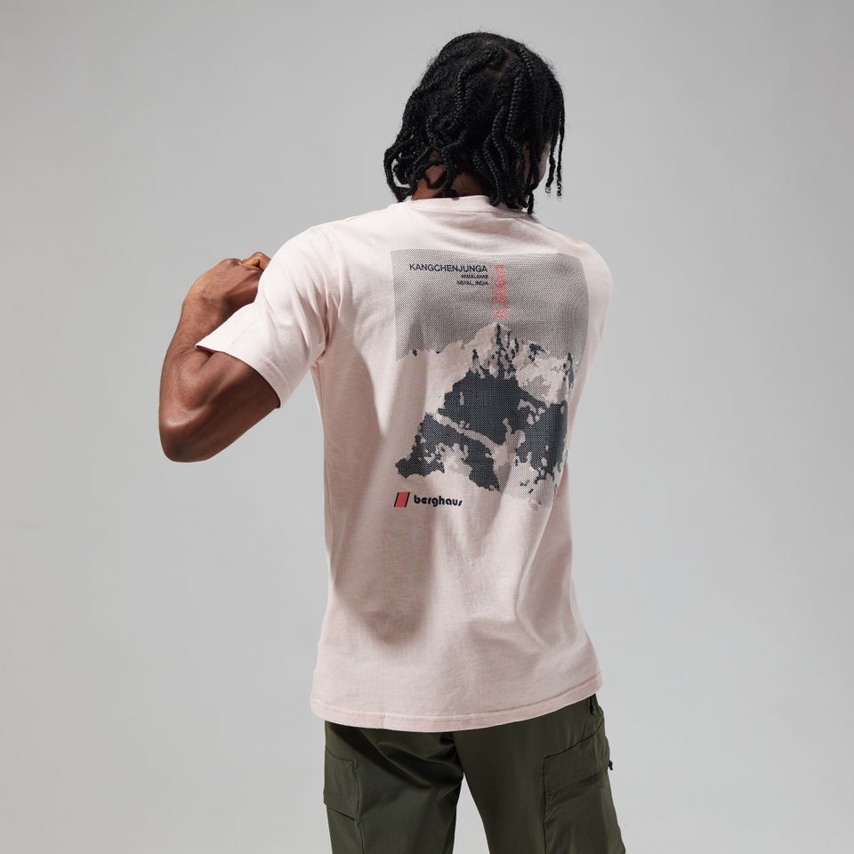 Unisex Kanchenjunga Static T Shirt - Light Pink