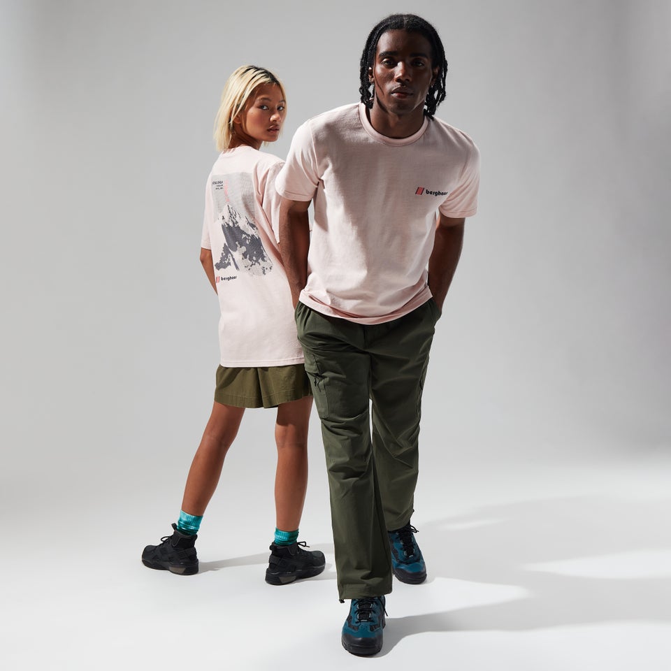 Unisex Kanchenjunga Static T Shirt - Light Pink