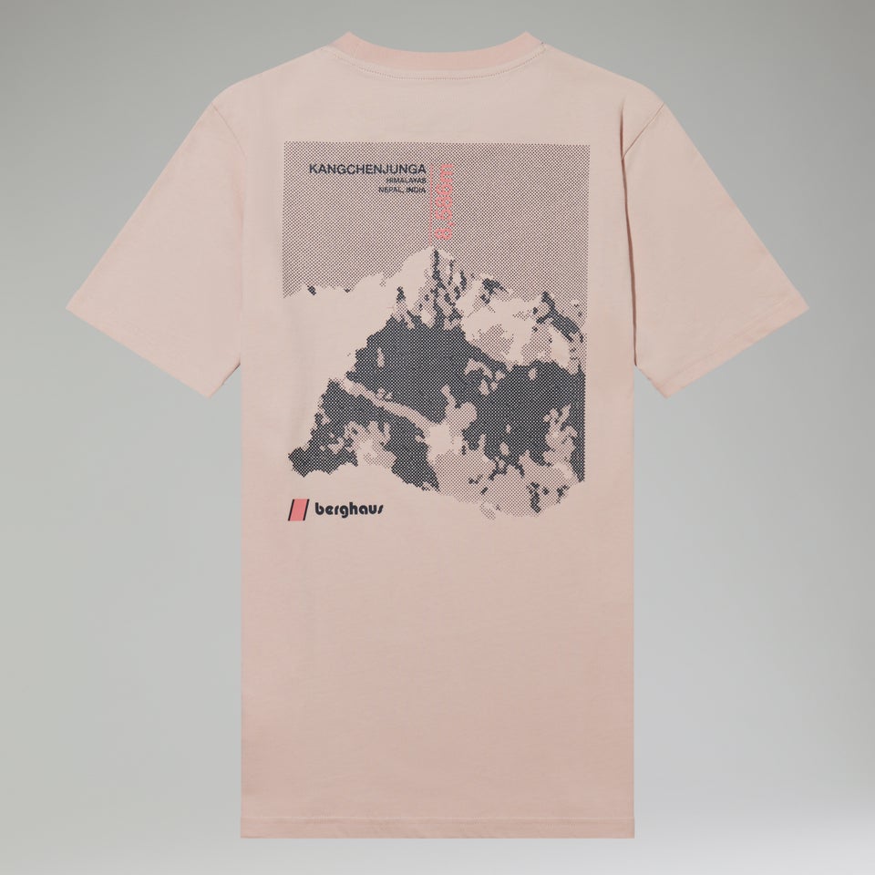 Unisex Kanchenjunga Static T Shirt - Light Pink