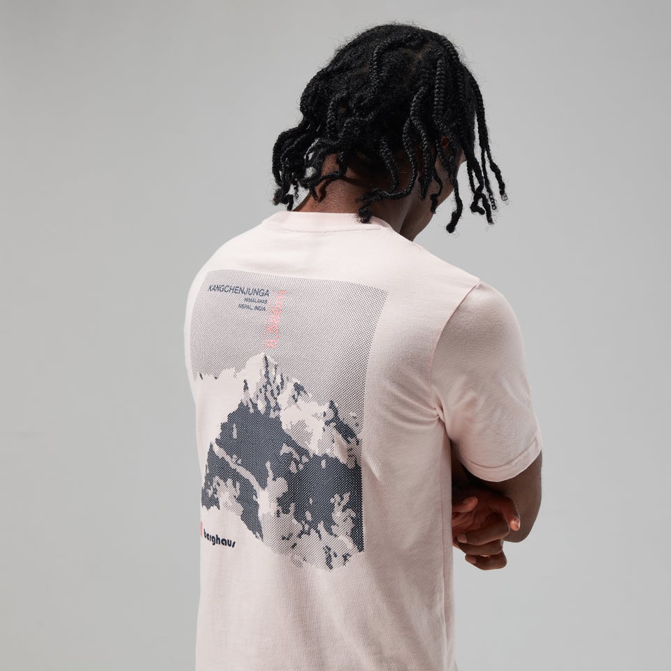 Unisex Kanchenjunga Static T Shirt - Light Pink