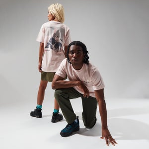 Unisex Kanchenjunga Static T Shirt - Light Pink