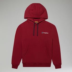 Unisex Heritage Small Logo Hoody Au Dark Red - XS