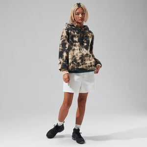 Unisex Heritage Small Logo Hoody - Natural /Dark Green