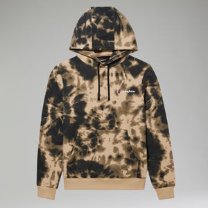 Unisex Heritage Small Logo Hoody Au Natural/Dark Green - XS