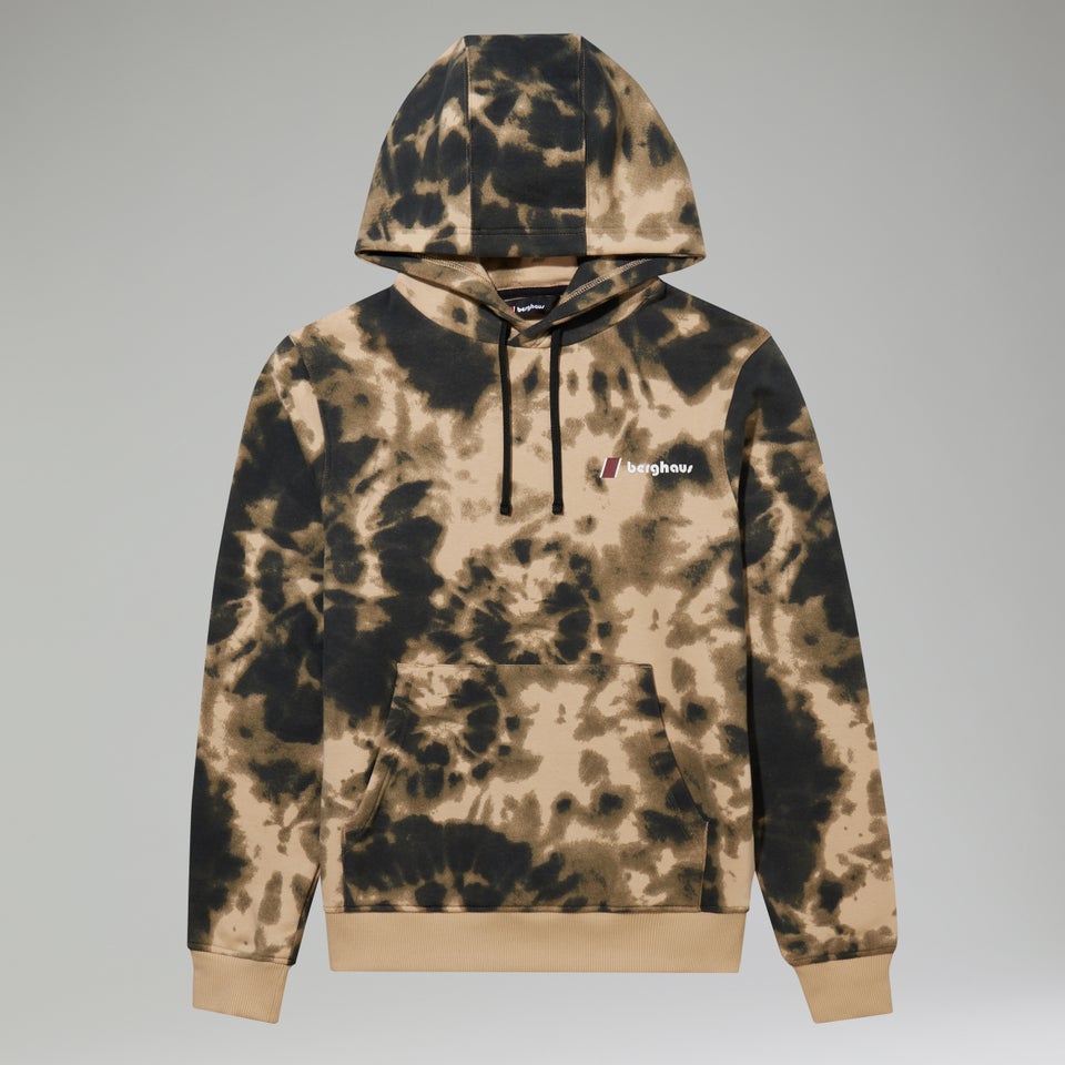 Unisex Heritage Small Logo Hoody - Natural /Dark Green