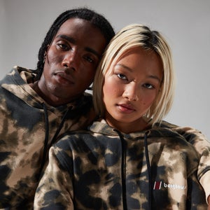 Unisex Heritage Small Logo Hoody - Natural /Dark Green