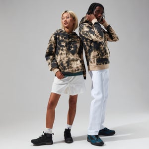 Unisex Heritage Small Logo Hoody - Natural /Dark Green