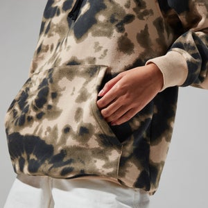 Unisex Heritage Small Logo Hoody - Natural /Dark Green