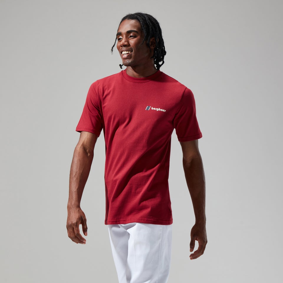 Unisex Skyline Lhotse T Shirt - Dark Red