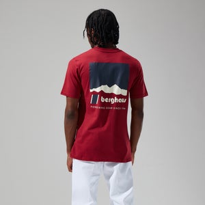 Unisex Skyline Lhotse T Shirt - Dark Red