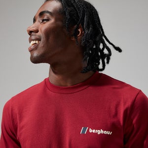 Unisex Skyline Lhotse T Shirt - Dark Red