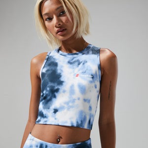 Women's Red Point Cropped Tank - Purple/White