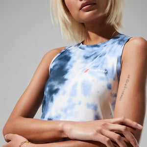 Women's Red Point Cropped Tank - Purple/White