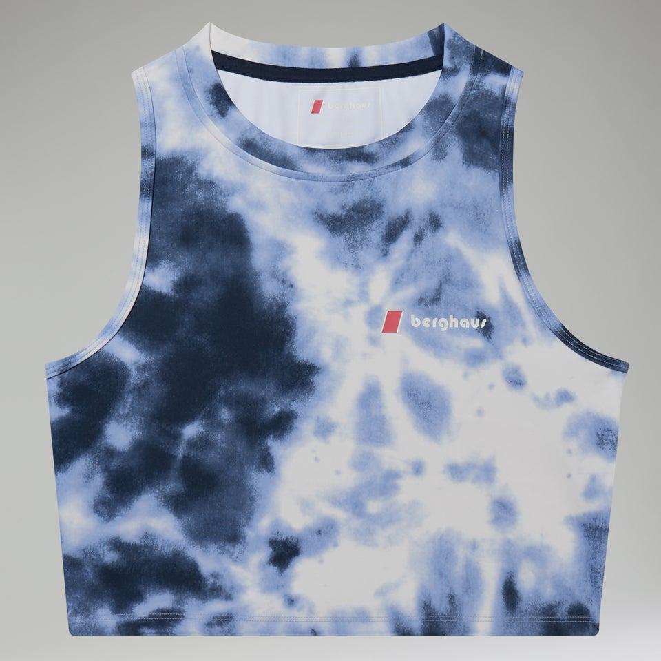 Women's Red Point Cropped Tank - Purple/White