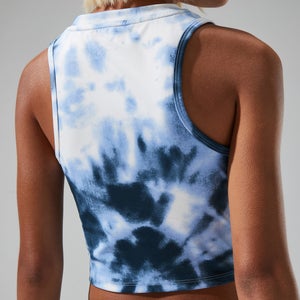 Women's Red Point Cropped Tank - Purple/White